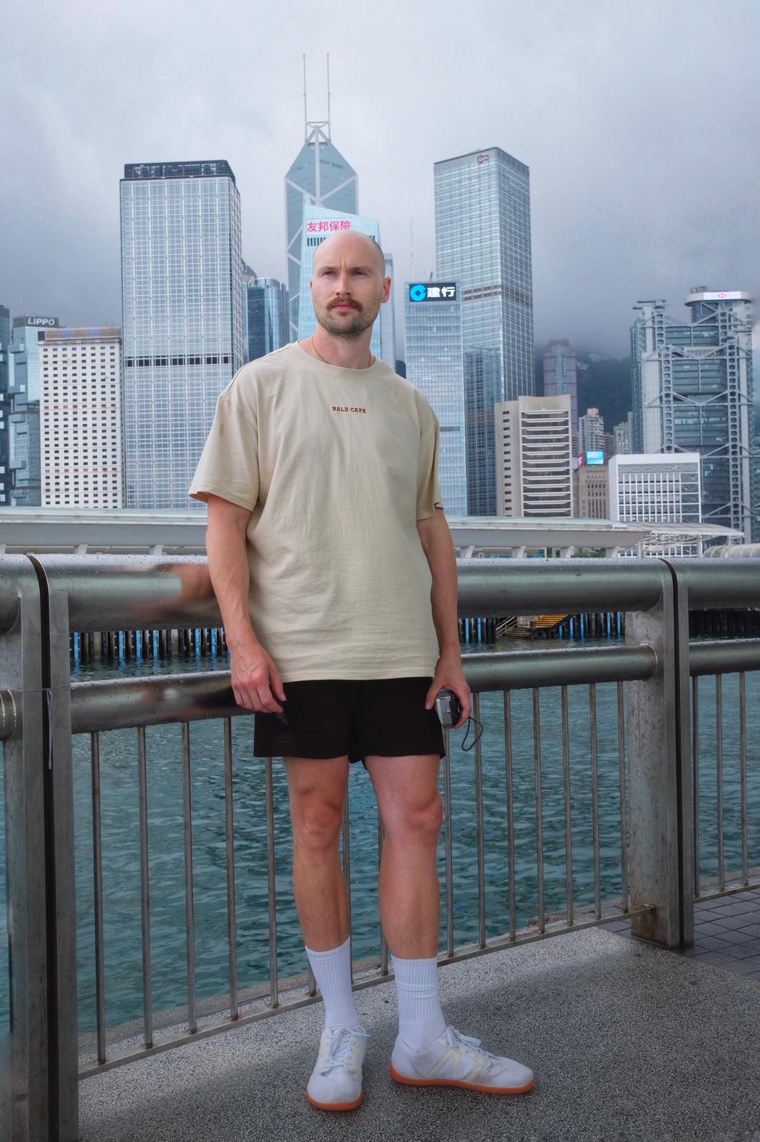 Bald Cafe Hand Embroidered Heavyweight Oversized T-Shirt