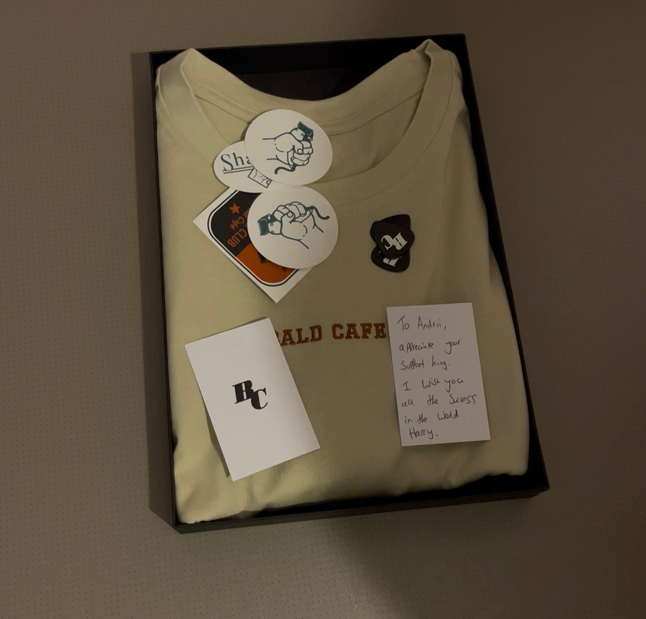 Bald Cafe Hand Embroidered Heavyweight Oversized T-Shirt
