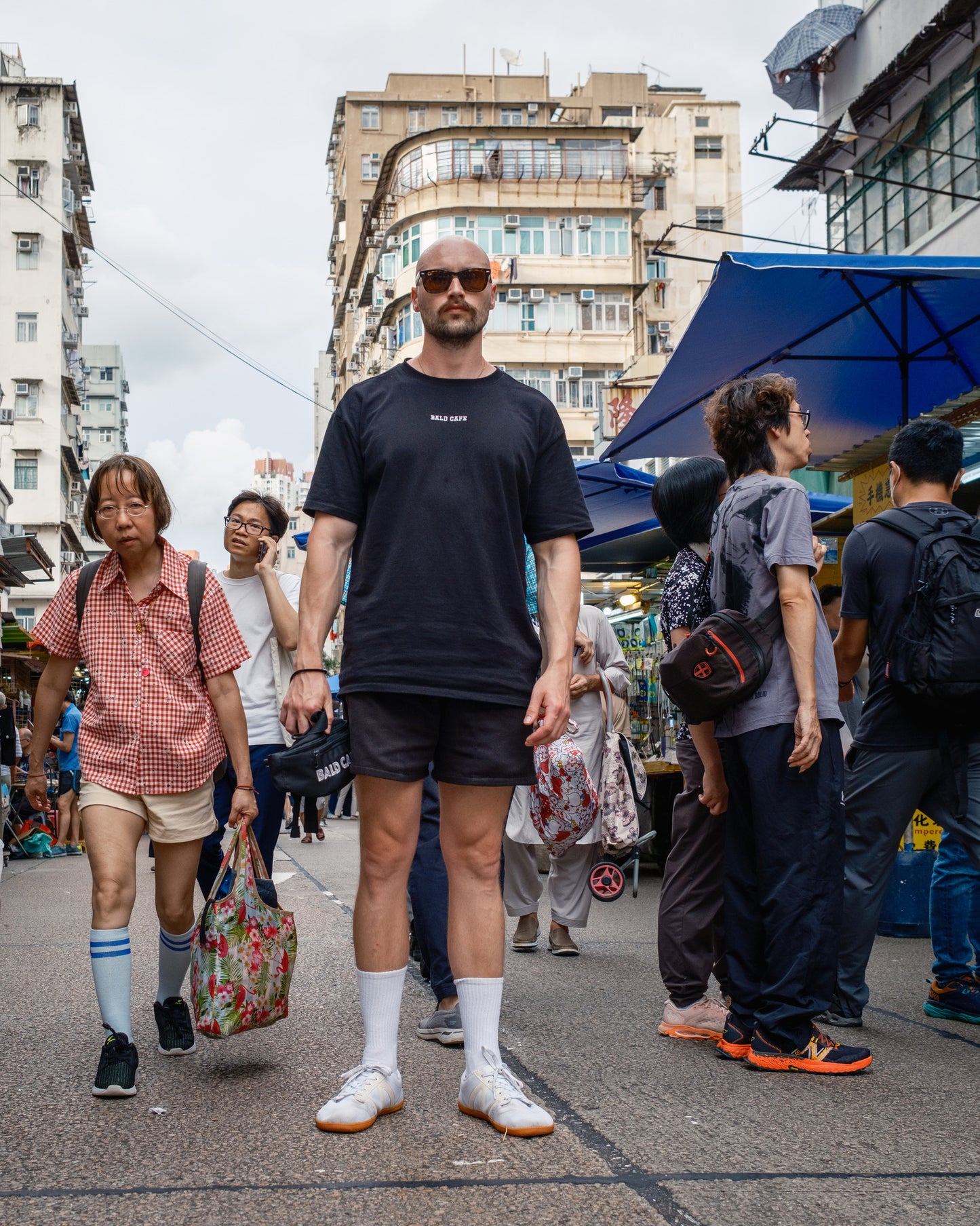 Bald Cafe Hand Embroidered Heavyweight Oversized T-Shirt